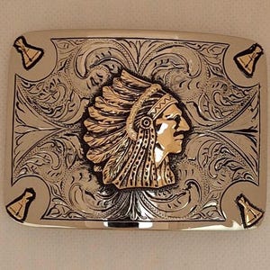 Hand engraved Indian Chief