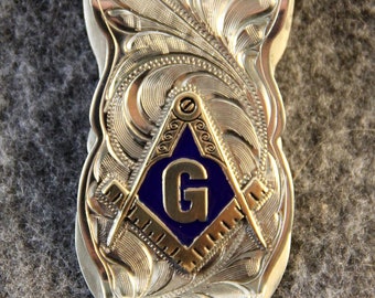 Money Clip with Master Mason emblem