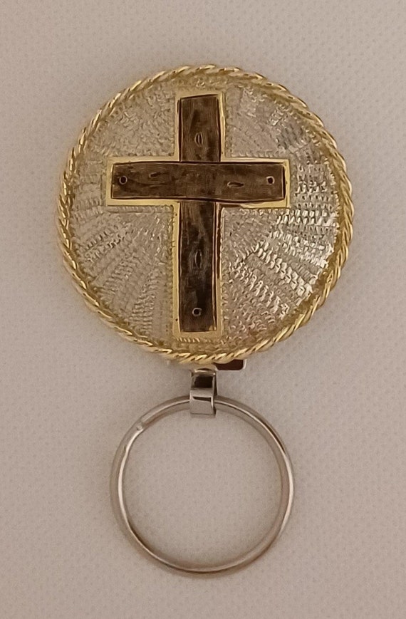 Handcrafted Key Chain with wooden Cross
