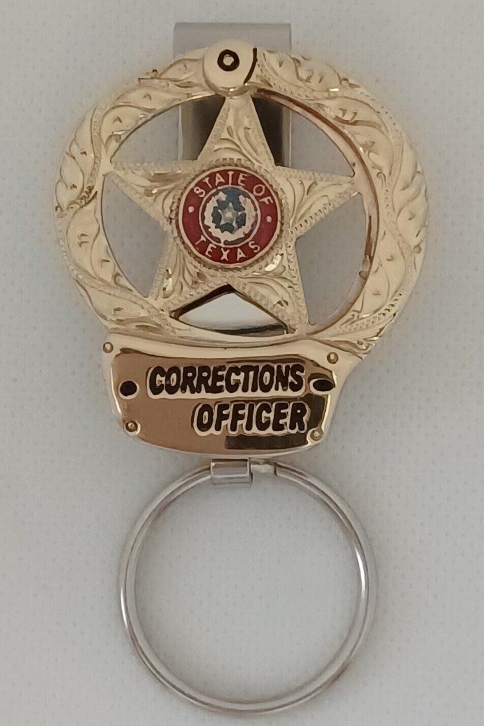 Corrections Officer mini handcuff keychain