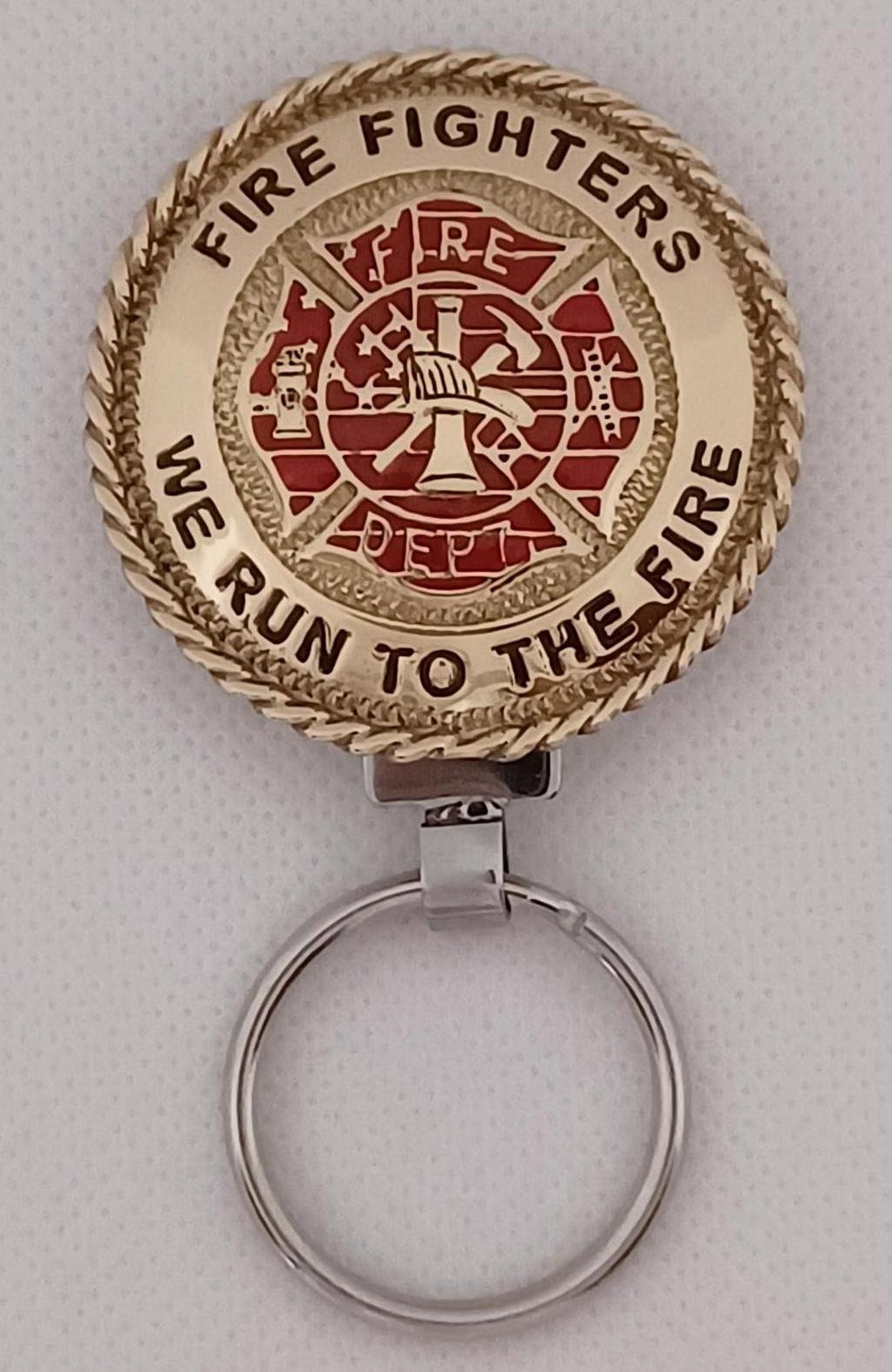Handcrafted Key Chain for Fire Fighters - Etsy