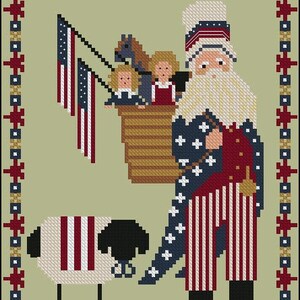 Star Spangled Santa and Ewe by Twin Peak Primitives