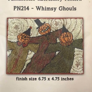 Whimsy Ghouls PUNCHNEEDLE EMBROIDERY by Teresa Kogut