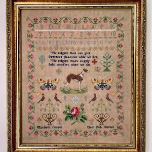 NEW at NEEDLEWORK EXPO - Elizabeth Cooper 1866 by Fox and Rabbit Designs