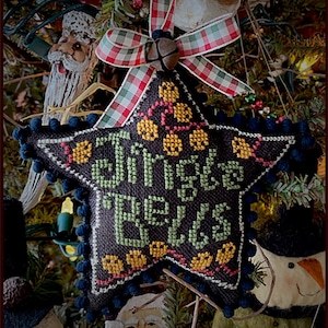 Jingle Bells Stern Ornament von Teresa Kogut