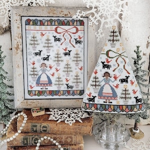 Eighth Day of Christmas Sampler and Tree by Hello from Liz Mathews