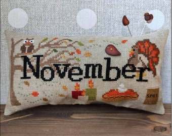 When I Think of November (button included) by Puntini Puntini