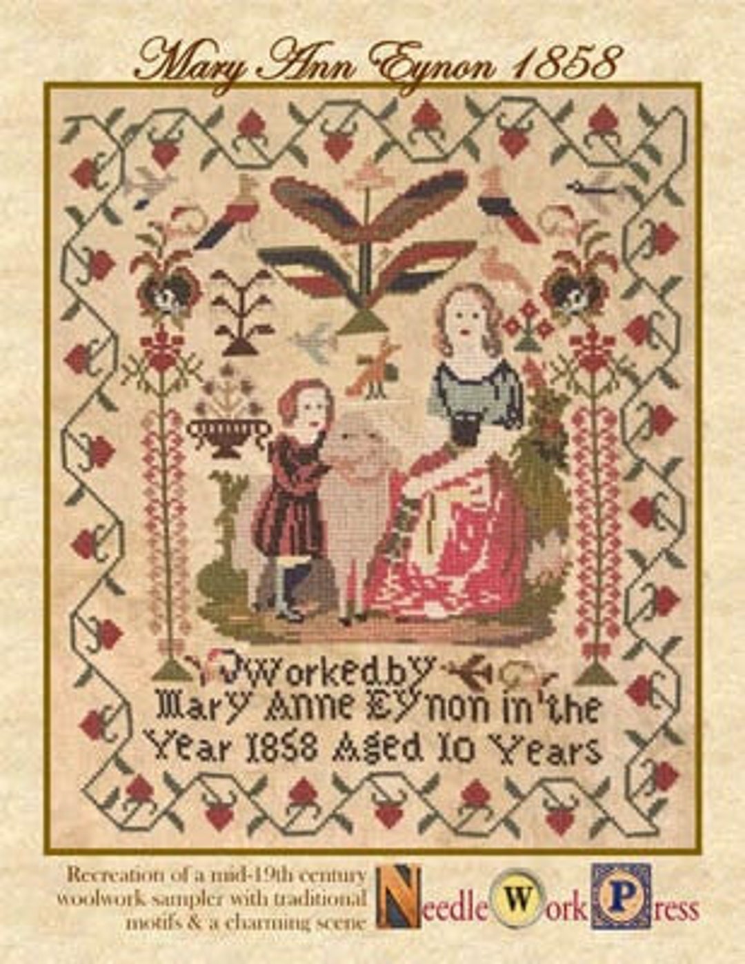 Mary Anne Eynon 1858 by Needleworkpress Etsy