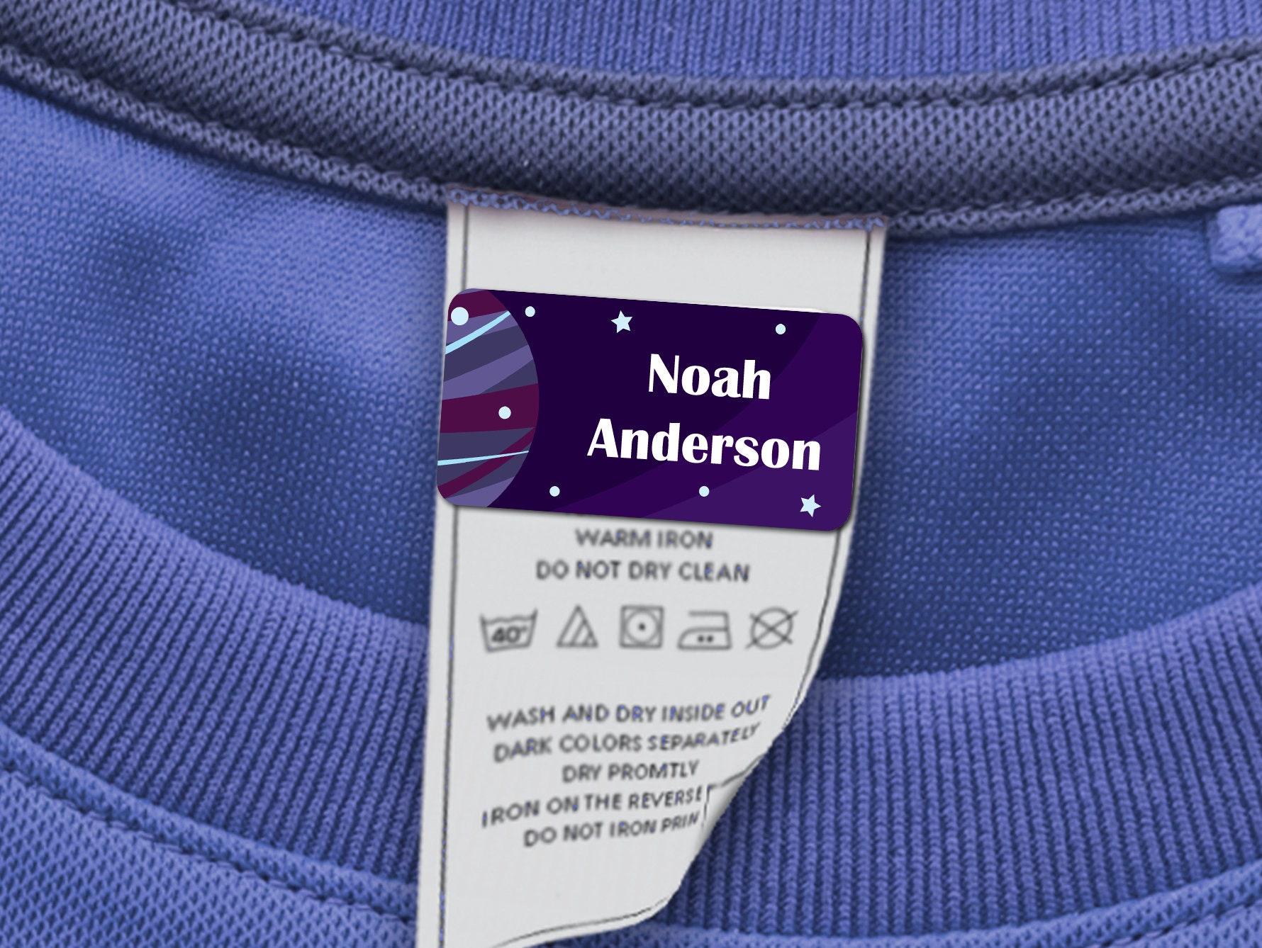 60 School Uniform Labels Clothing Tag Labels Outer Space ...