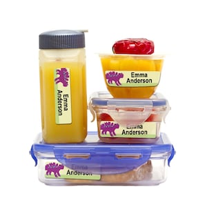 Dishwasher Safe Labels, Waterproof Labels (dinosaur Design) - Etsy