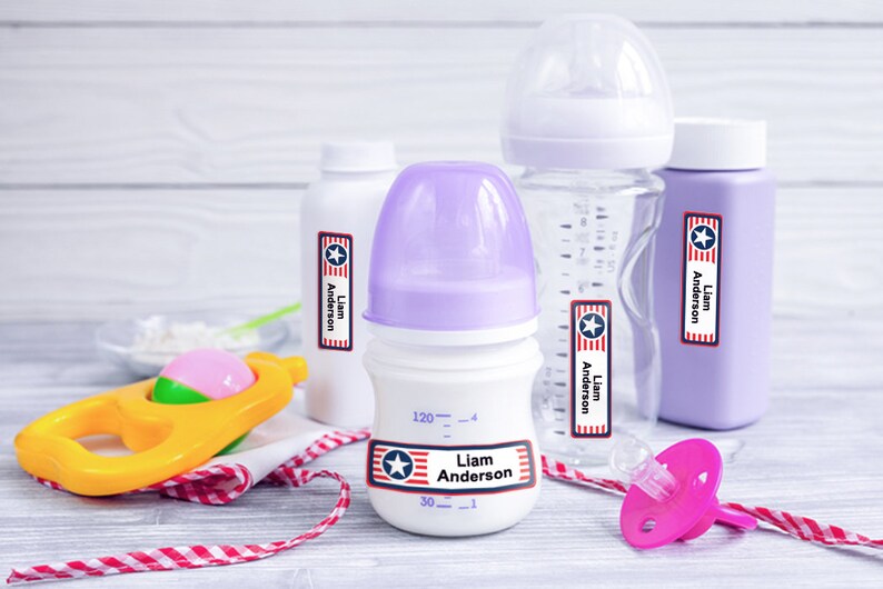 Personalized Baby Bottle Labels Dishwasher Safe Waterproof Etsy