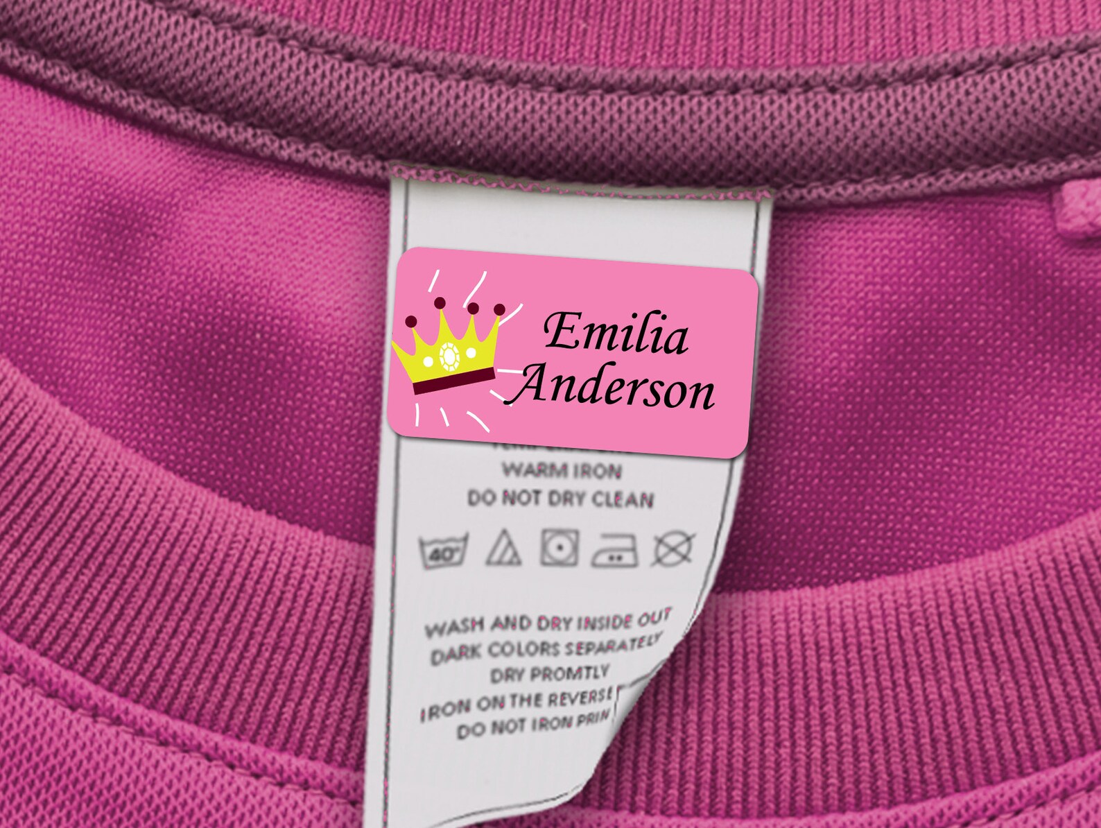 60 Clothing Tag Labels Daycare Labels for Clothing Etsy
