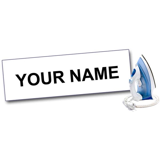 Iron On Polyester Character Personalised Name Labels