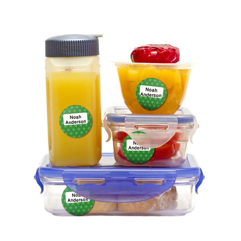 24 ROUND Baby Name Labels Dishwasher Safe Waterproof Labels Etsy