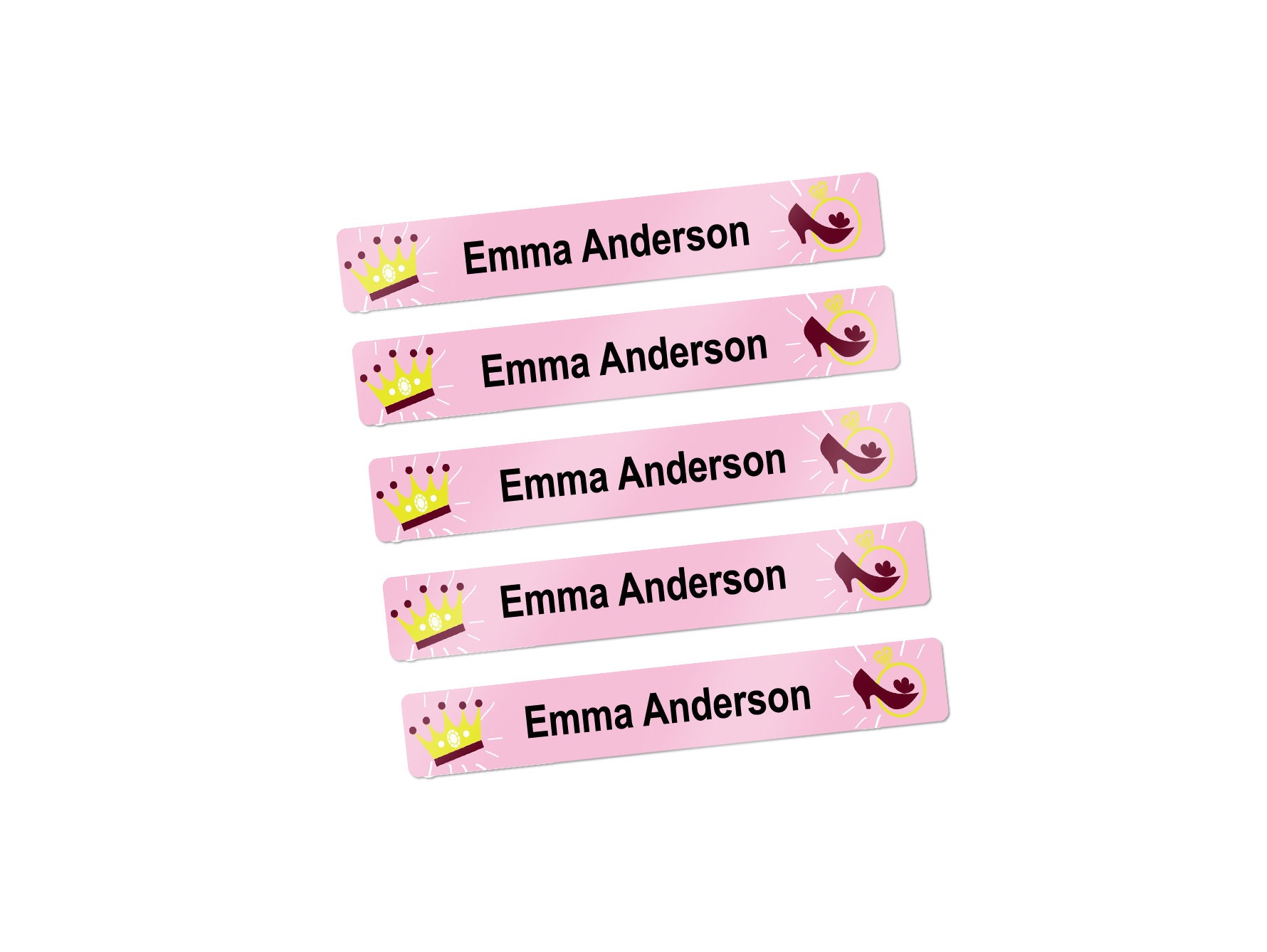 34 MINI School Supply Labels Name Labels for Kids crown - Etsy