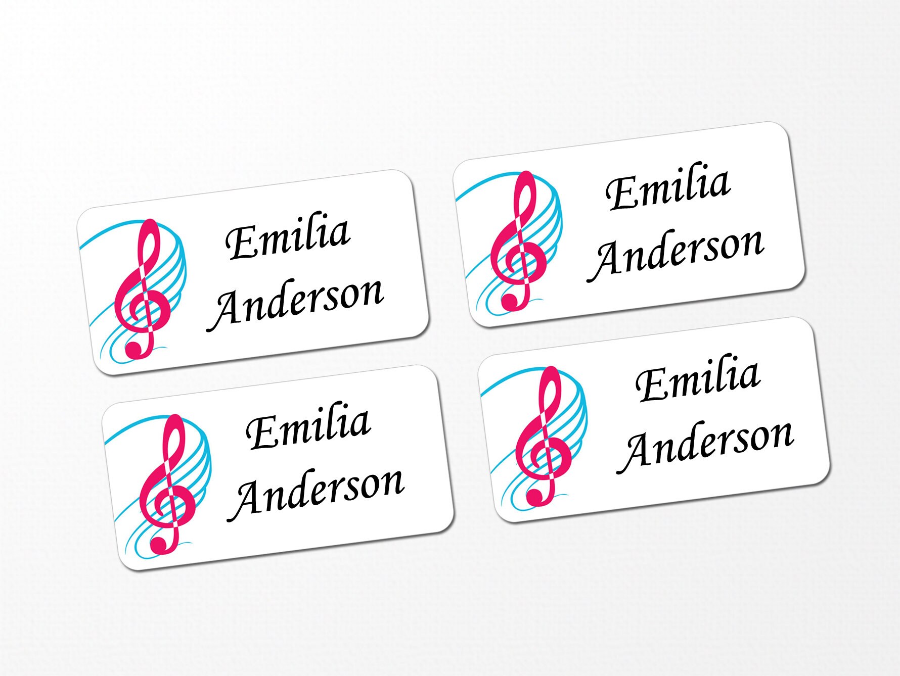 60 Clothing Tag Labels Camp Name Labels Music 1 | Etsy