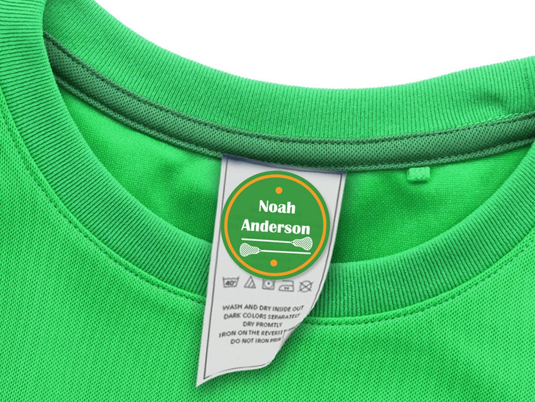 48 ROUND School Uniform Labels Clothing Tag Labels lacross Etsy