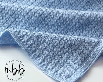 Simply Textured Baby Blanket - ANY SIZE - Crochet Pattern - baby | girl | boy | infant | throw | diy | simple | quick | fast | gift