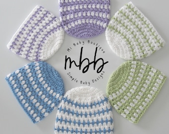 Soft Baby Beanie - Crochet Pattern - PDF Download