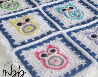 Owl Creations Baby Blanket - Crochet Pattern - PDF Download