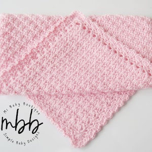 2 Skein (10 oz) Baby Blanket - CROCHET PATTERN - Girl | Boy | Infant | Yarn | Child