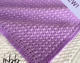 NEW! Simple Crossover Baby Blanket - ANY SIZE - Crochet Pattern - baby | girl | boy | infant | throw | diy | simple | gift | preemie
