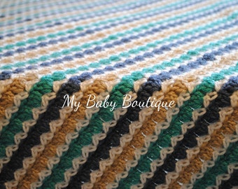 Sandy Seashore Baby Blanket - CROCHET PATTERN