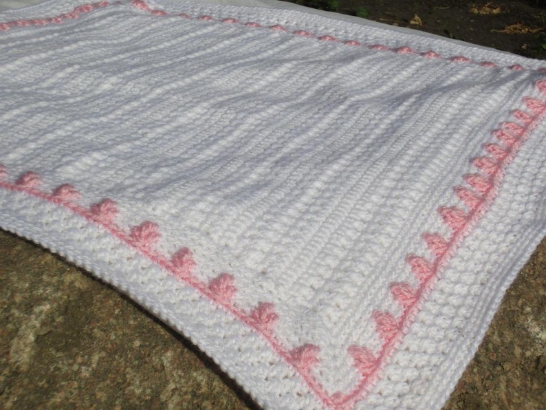 Darling Baby Blanket 5 Sizes CROCHET PATTERN Etsy