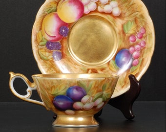 Occupied Japan Fruit Cup & Saucer with Gold Gilt Interior