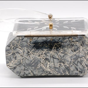1950s Florida Lucite Confetti Handbag Made in Miami image 7
