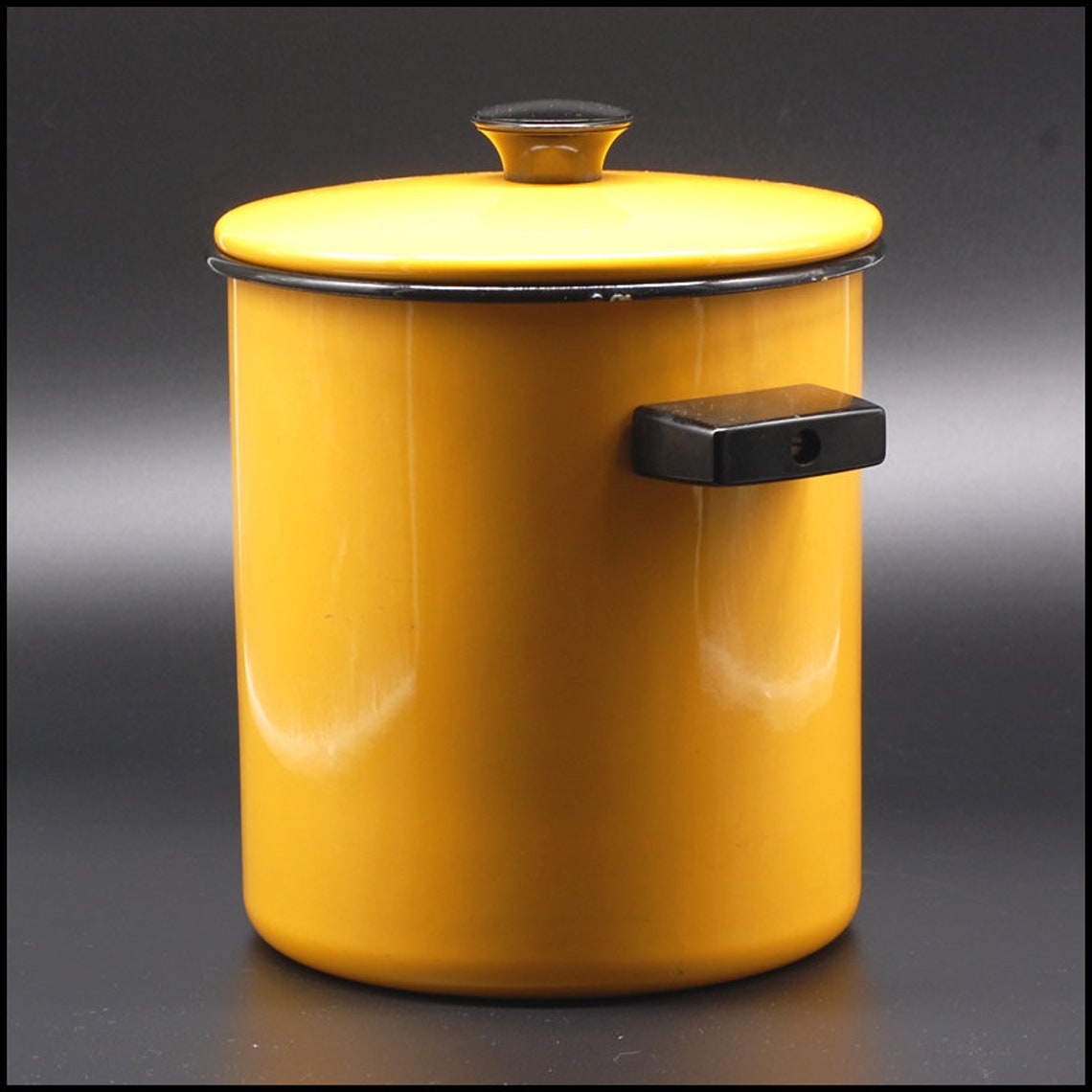 Vintage 1970s Yellow Enamel Steamer Etsy