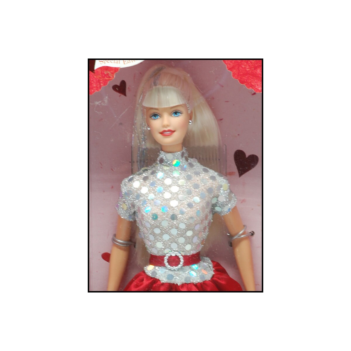 Robe Barbie pour petite fille, motif Saint-Valentin, imprimé lettres e