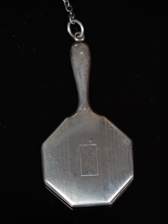 Antique Sterling Silver Chatelaine with Finger Ri… - image 9