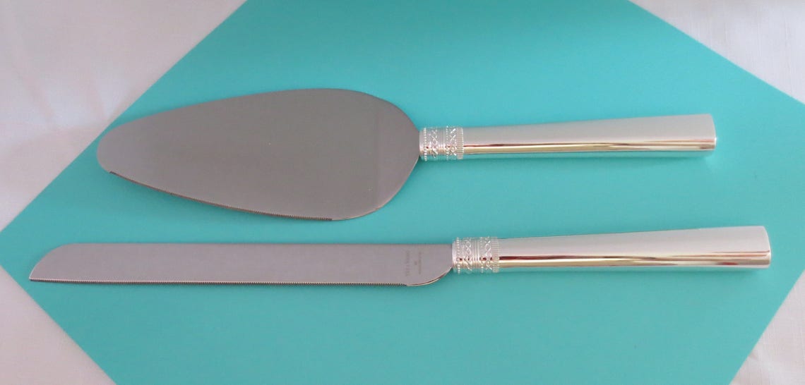 Wedding Cake Serving Set, Wedding Cake Knife, Wedding Cake Server