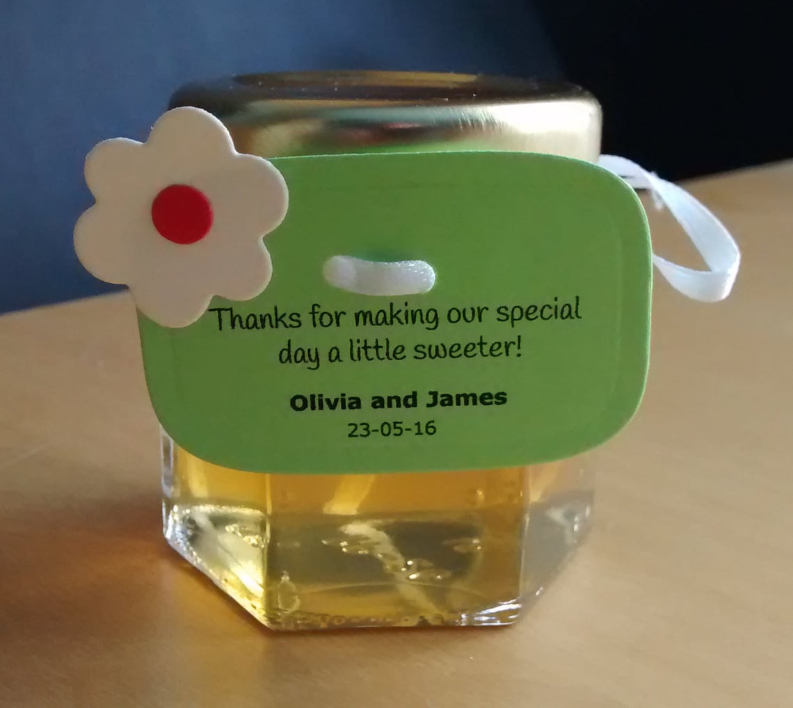 Honey Wedding Favors 24 Bridal Shower Honey Favours Love Etsy