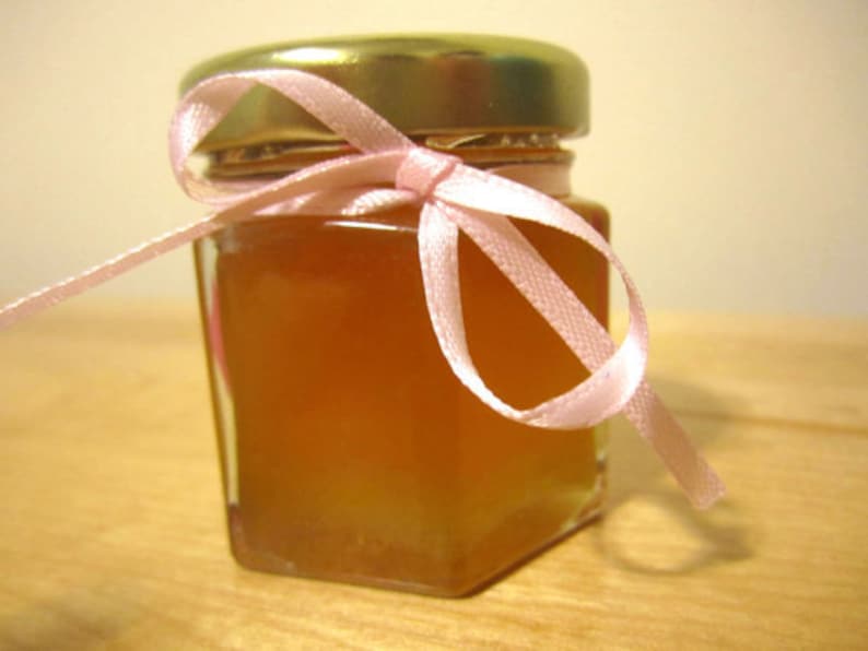1.5 Ounce Hexagon Glass Jars with Tag and Ribbon Baby Shower Favor Honey Custom Edible Duck Decoration Boy 24 Honey Favours Girl