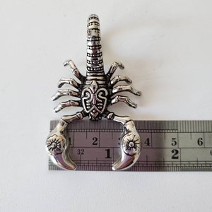 Scorpion Pendant, 316 Surgical Stainless Steel pendant, big pendant, 58 mm long, men necklaces, men jewelry, 1 (one) bild 4