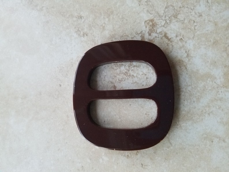 brown buckle square round corners buckle slide buckle chocolate brown belt buckle Brown acrylic square buckle 1