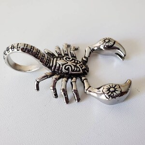Scorpion Pendant, 316 Surgical Stainless Steel pendant, big pendant, 58 mm long, men necklaces, men jewelry, 1 (one) bild 6