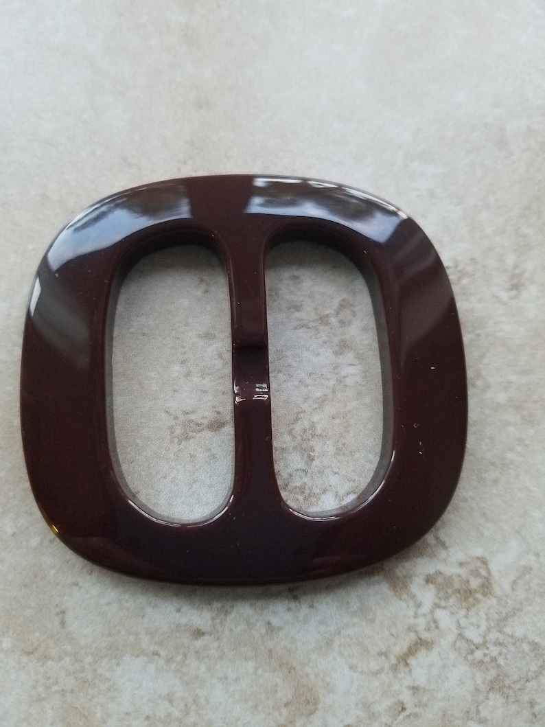 brown buckle square round corners buckle slide buckle chocolate brown belt buckle Brown acrylic square buckle 1