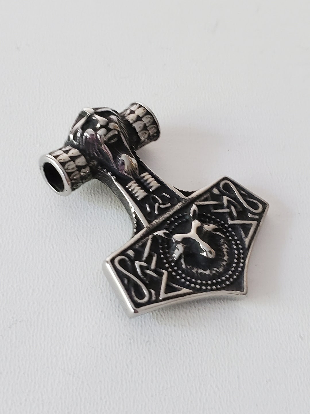 1 304 Stainless Steel Thors Hammer Viking Odin Fenrir - Etsy