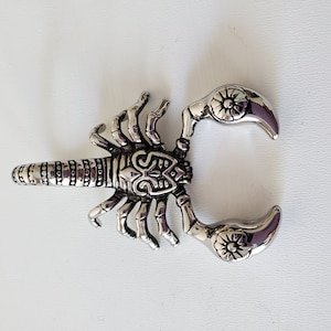 Scorpion Pendant, 316 Surgical Stainless Steel pendant, big pendant, 58 mm long, men necklaces, men jewelry, 1 (one) bild 2