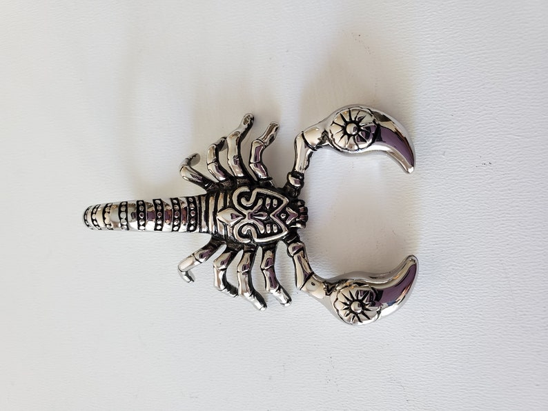 Scorpion Pendant, 316 Surgical Stainless Steel pendant, big pendant, 58 mm long, men necklaces, men jewelry, 1 (one) bild 2