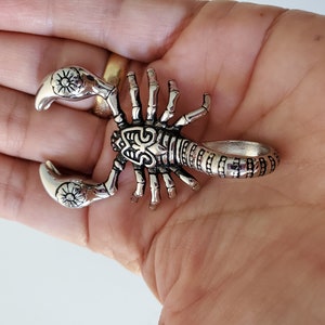 Scorpion Pendant, 316 Surgical Stainless Steel pendant, big pendant, 58 mm long, men necklaces, men jewelry, 1 (one) bild 3