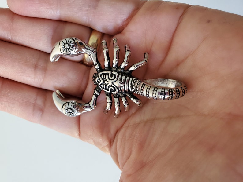 Scorpion Pendant, 316 Surgical Stainless Steel pendant, big pendant, 58 mm long, men necklaces, men jewelry, 1 (one) bild 3