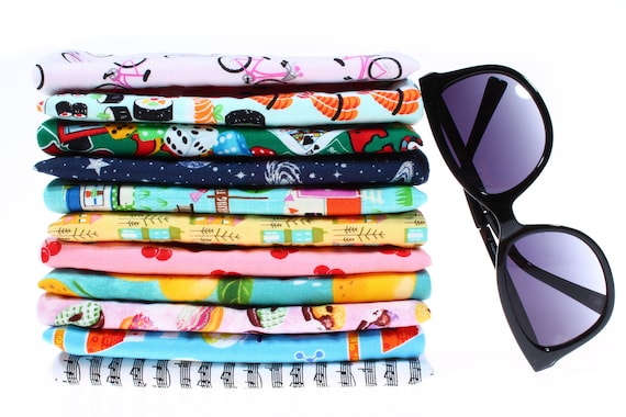 Music Cool Sunglasses Holder Sunglasses Case Fabric Soft Glasses