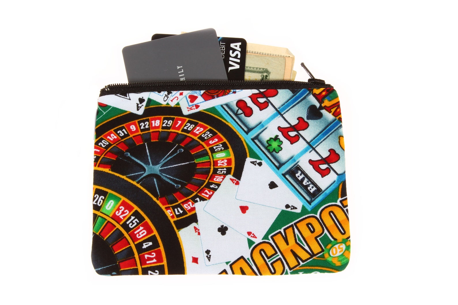 Casino money pouch coin purse poker card game pouch stash Etsy