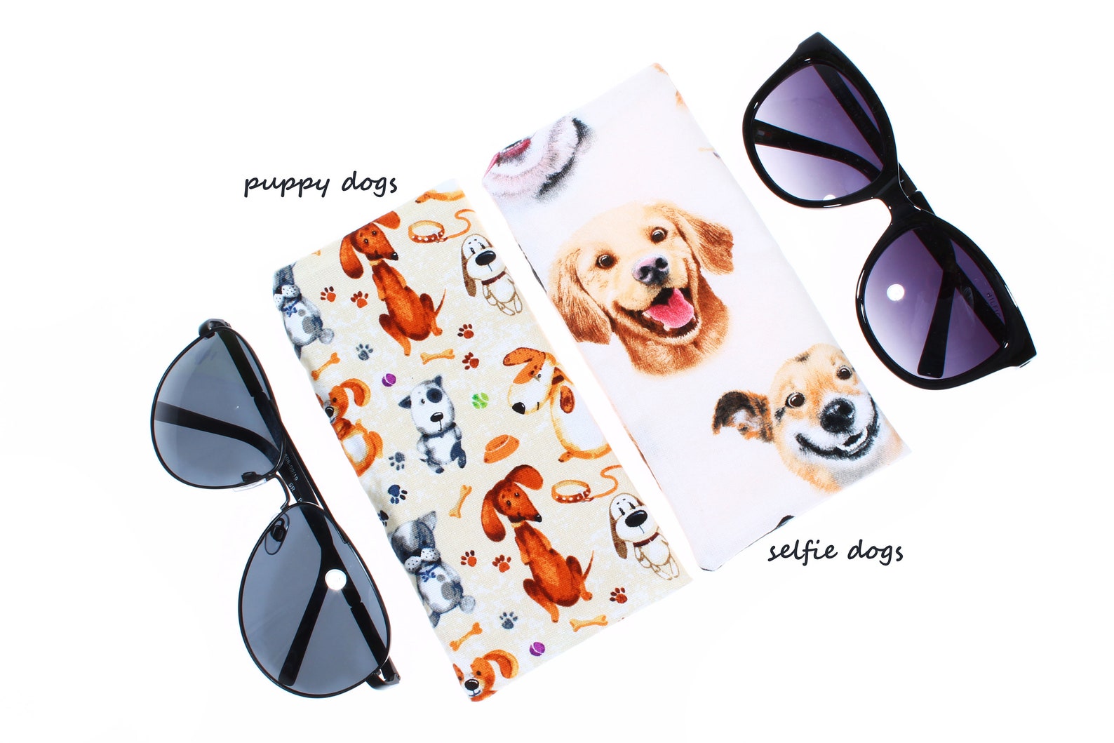 Glasses case dogs fabric soft sunglasses pouch reading glasses Etsy