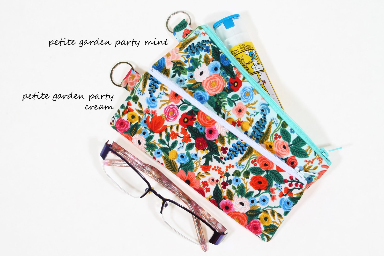 Reading Glasses Case Epi Pen Keychain Pouch Padded Pencil Case Etsy