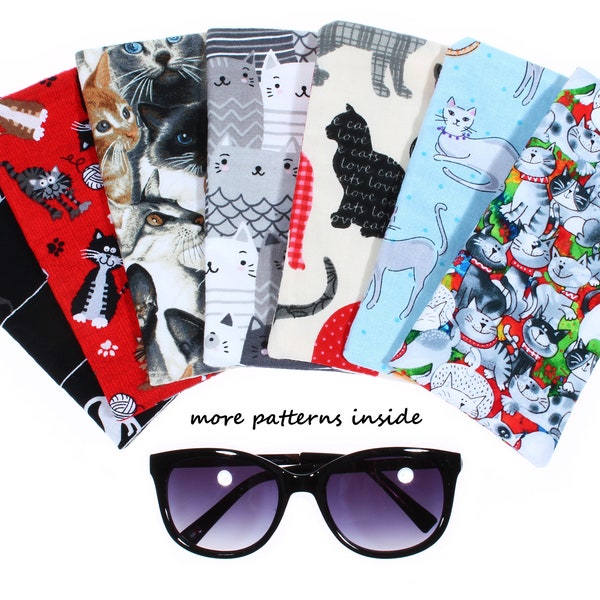 sunglasses case cats fabric soft glasses pouch reading glasses eyeglasses sleeve eye wear protector women girlfriend gift for her